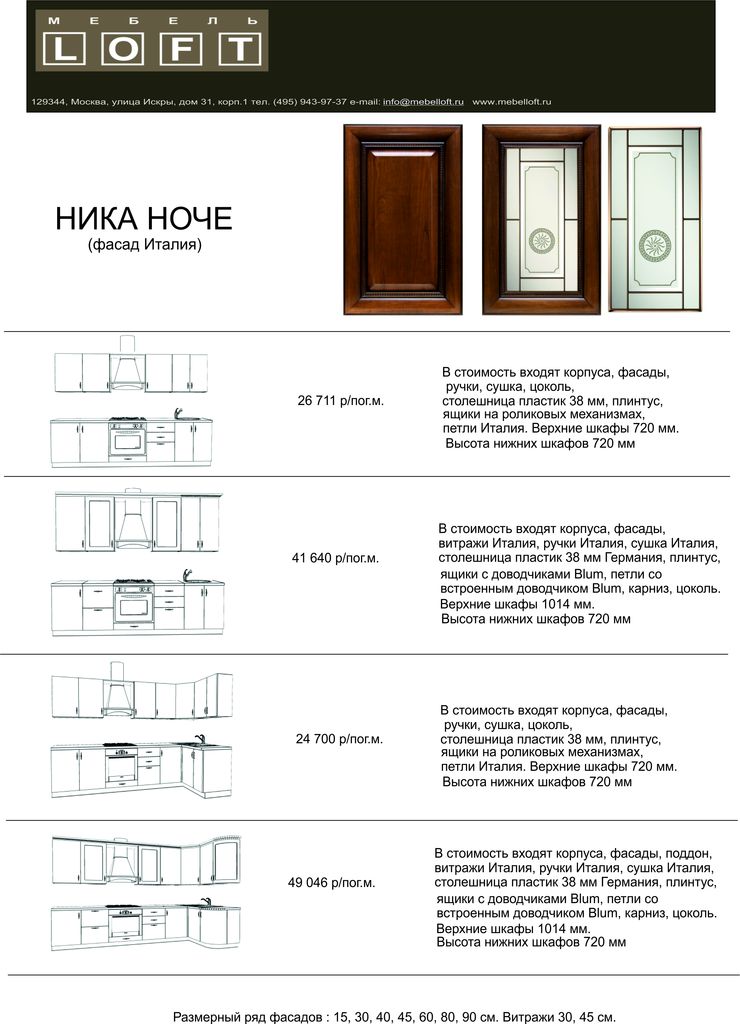 прайс ника ноче